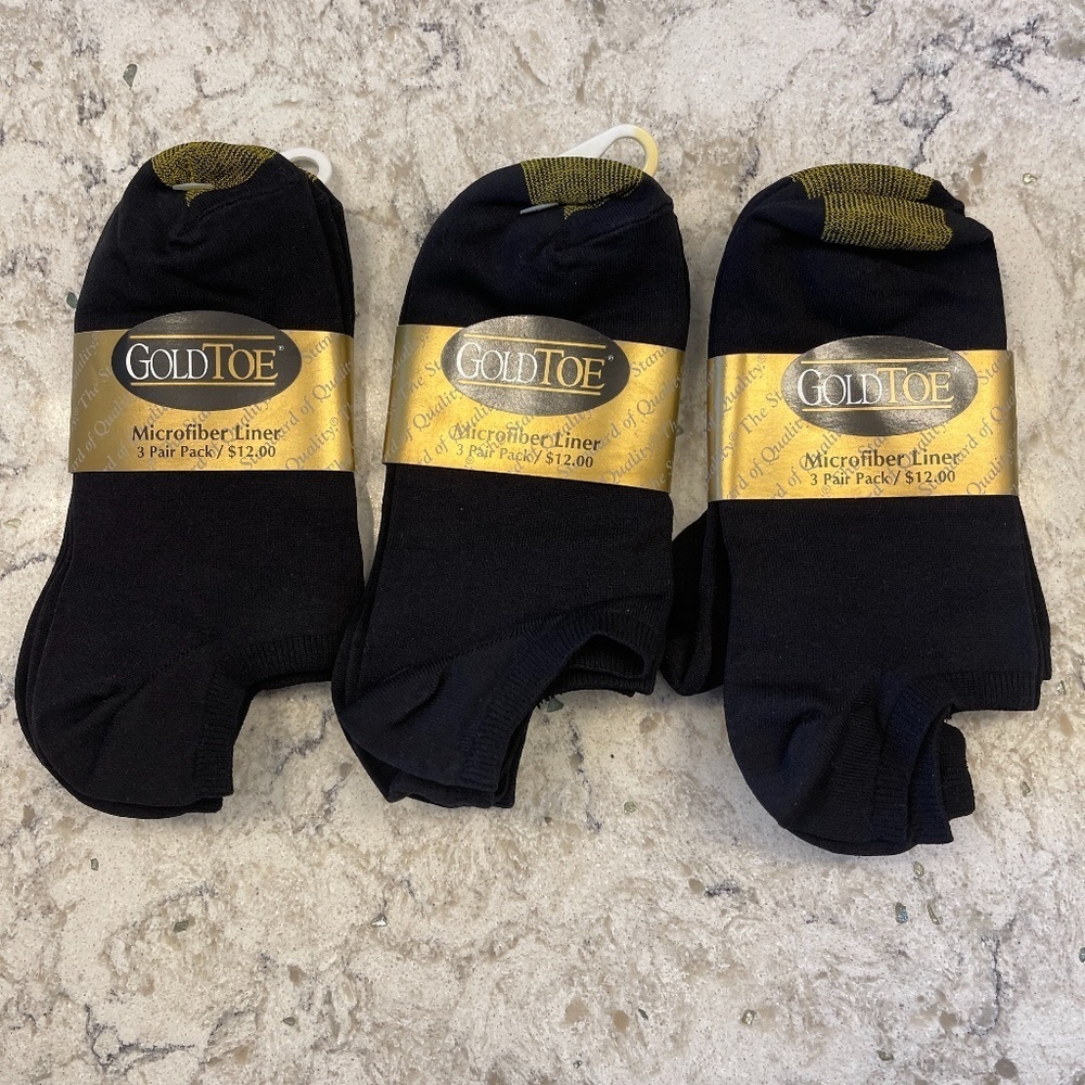 Gold Toe‎ Microfiber Liner Black